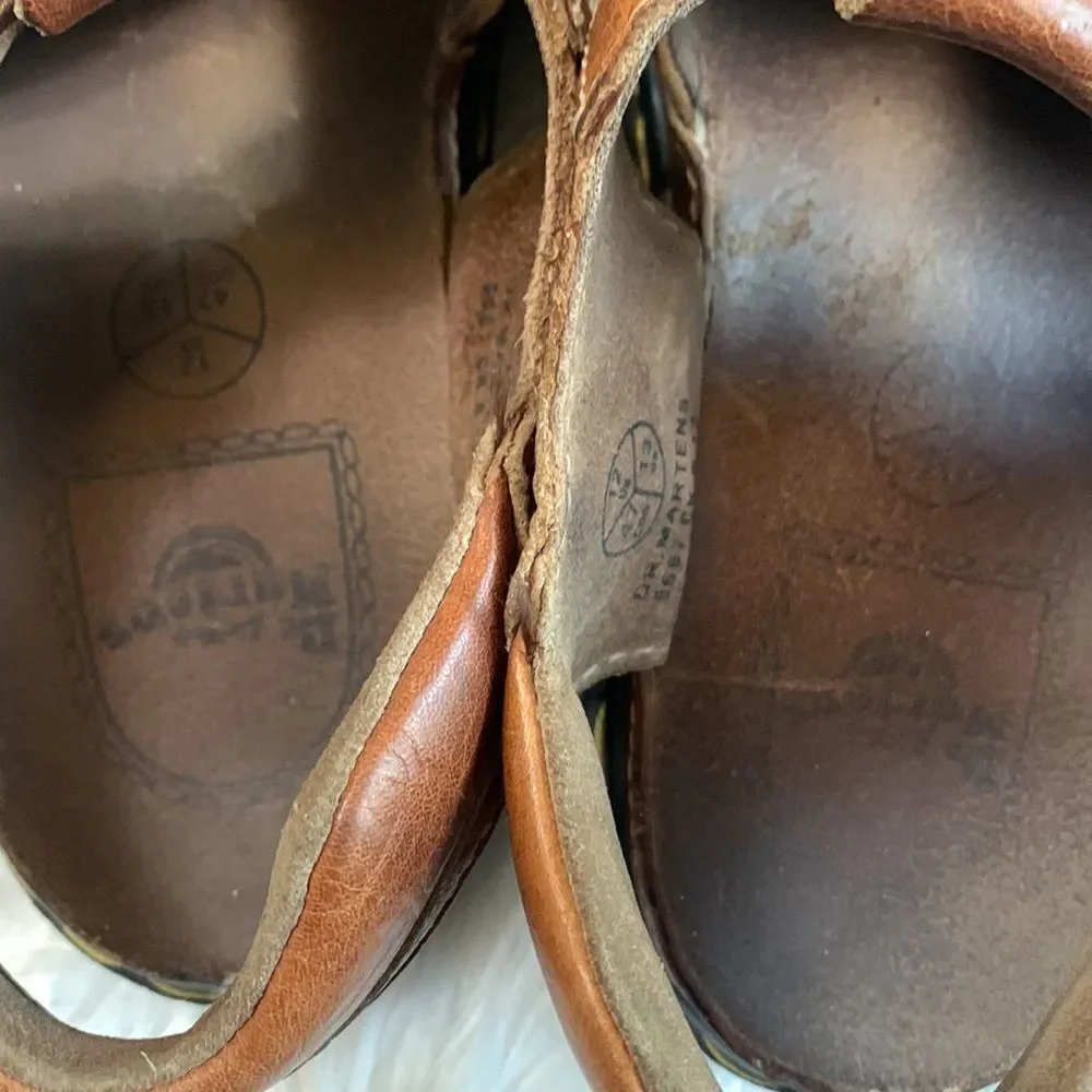 DR. MARTENS pebbled leather sandals Made in England size 12/13